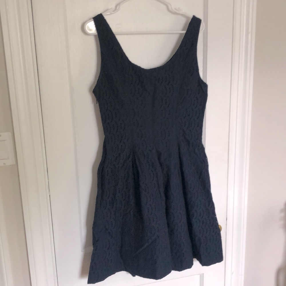 Lord & Taylor Navy Blue Dress
